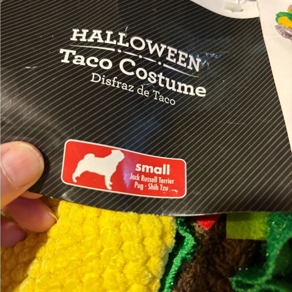 Way To Celebrate Halloween Pet(dog or cat)Costume Taco Sz Small Pug Shih Tzu NWT